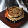 Vintage Brass Paper Weight Compass with 40-Year Calendar - Antique Desk Decor and Timeless Navigation,Handmade Gift For Men, Christmas Gift