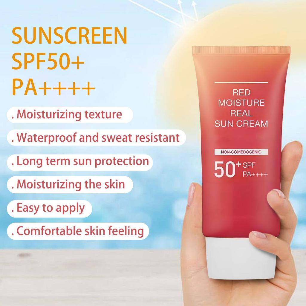 Солнцезащитный крем для лица увлажняющий освежающий нежирный солнцезащитный крем 50 мл