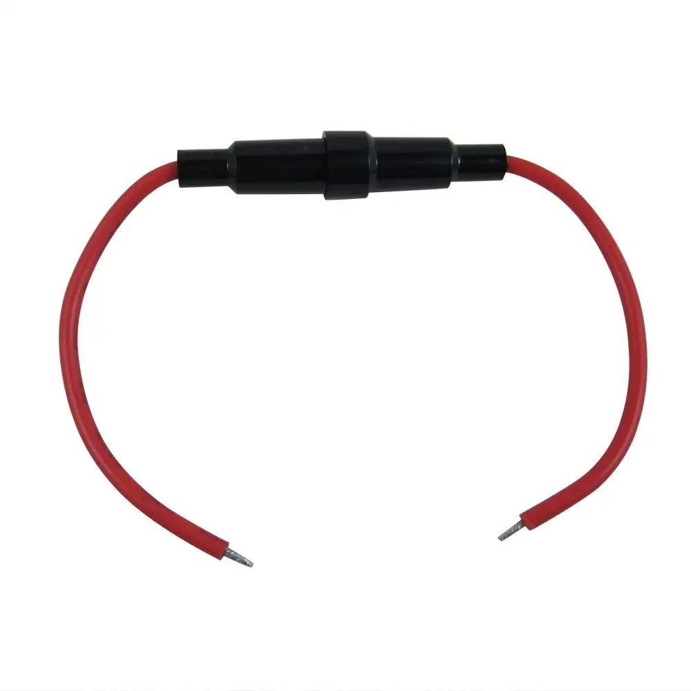 1/10 шт. Винтовой тип 5X20 мм Корпус предохранителя с кабелем 20AWG Предохранительная трубка Новый держатель стеклянного предохранителя