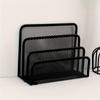 Metal Desk Office File Holder Multifunctional Mesh Desk Organizer  Business Card File