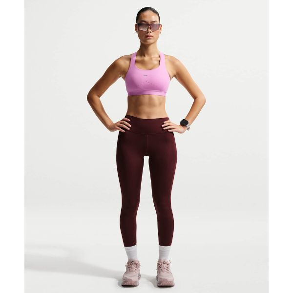 Nike Спортивный топ-пуловер Swift HS Простой спортивный бюстгальтер Женское нижнее белье Розовый HM5221-503