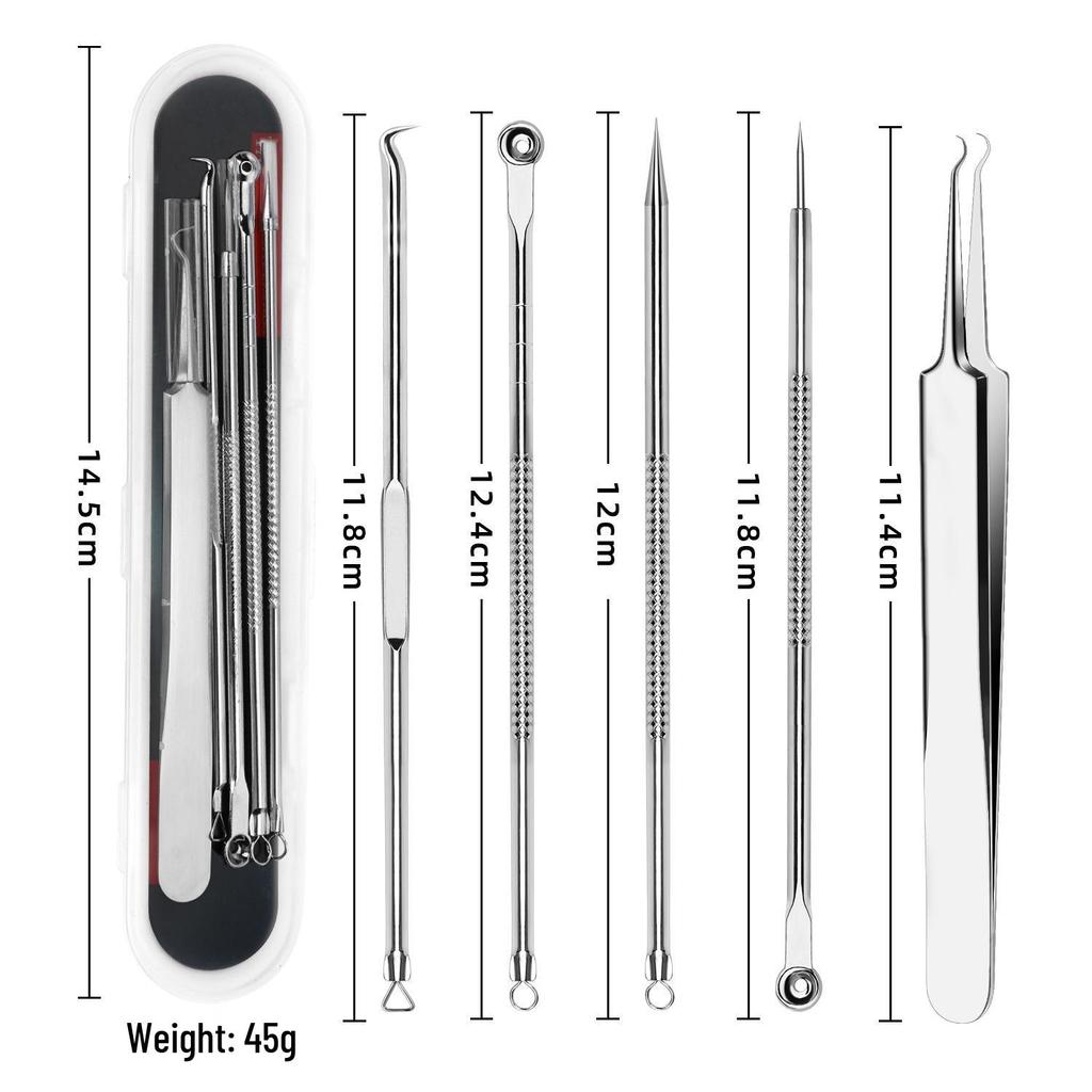 Набор игл для удаления акне из нержавеющей стали: Пинцеты для удаления черных точек и инструменты для выдавливания для салона красоты