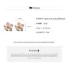 Elegant Imitation Pearl Zircon Earrings For Women White Flower Petal Stud Earrings 14k Gold Plated Copper Ear Jewelry Gifts K-