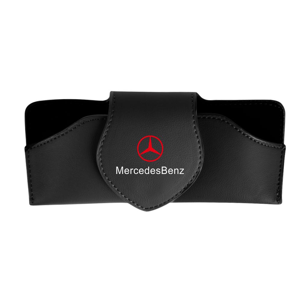 Car Sun Visor Sunglasses Clip Storage Holder Auto Interior Accessories For Mercedes Benz W204 W205 W212 W213 W221 W177 W246 GLA
