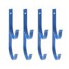 4 Sets Pool Pole Hanger Professional Aluminium Alloy Pool Holder Hook for Poles Brushes Vacuum Hoses Garden Tools