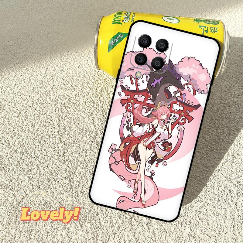 Чехол Genshin Impact Яэ Мико для Samsung Galaxy M52 M36 M06 M16 M56 M33 M15 M55 M31 M13 M12 M14 M53 M32 M35 M34 M54