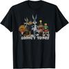 Футболка с групповым фото Looney Tunes, состаренная, lineup