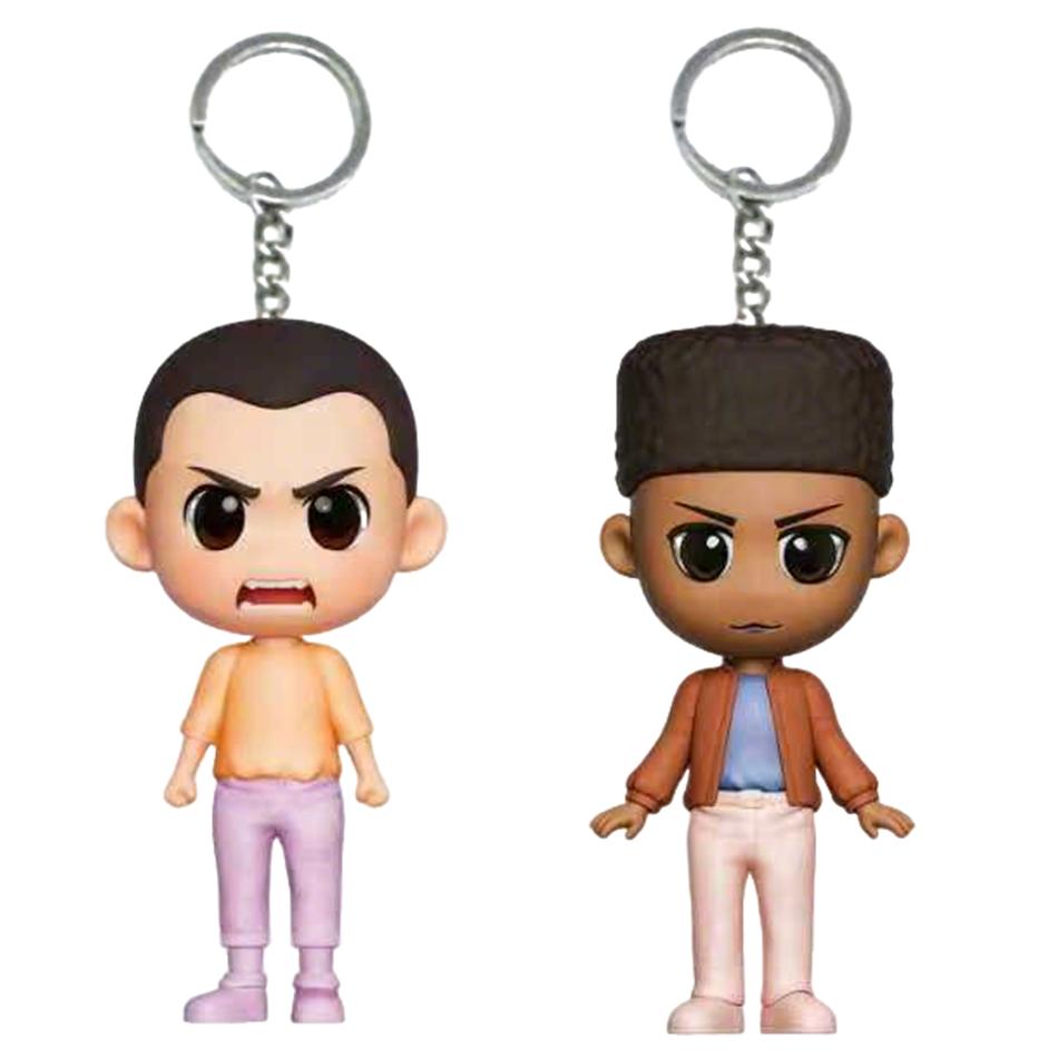 8 Styles Stranger Keychain Eleven Dustin Barb Steve Demogorgon Action Figures Toys THINGS Birthday Gift