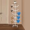 10-Hook Industrial Hat & Coat Stand - Free Standing Hat Rack - Multi-Purpose Storage Organizer for Entryway, Hallway & Bedroom