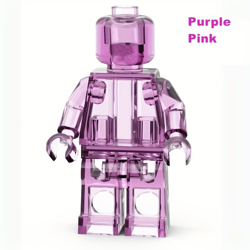 12 шт./набор минифигурок прозрачный цвет DIY фигурка кукла легко собрать строительный блок игрушка развивающие игрушки подарок для детей