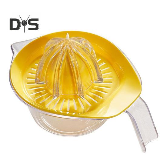 Соковыжималка для цитрусовых и лимонов, ручная соковыжималка с мерным стаканом и теркой, экономящая место кухонный инструмент для сока, измельчения чеснока, отделения яичного желтка