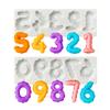 Number Silicone Mold Sugarcraft Cupcake Baking Mold Resin Tools Fondant Cake Decorating Tools