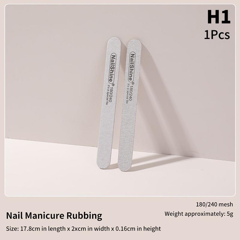 1 шт. смешанная губка для ухода за ногтями, наждачная бумага, пилочка для ногтей, двухсторонние полоски, пилочки для маникюра и дизайна ногтей, прочная мойка