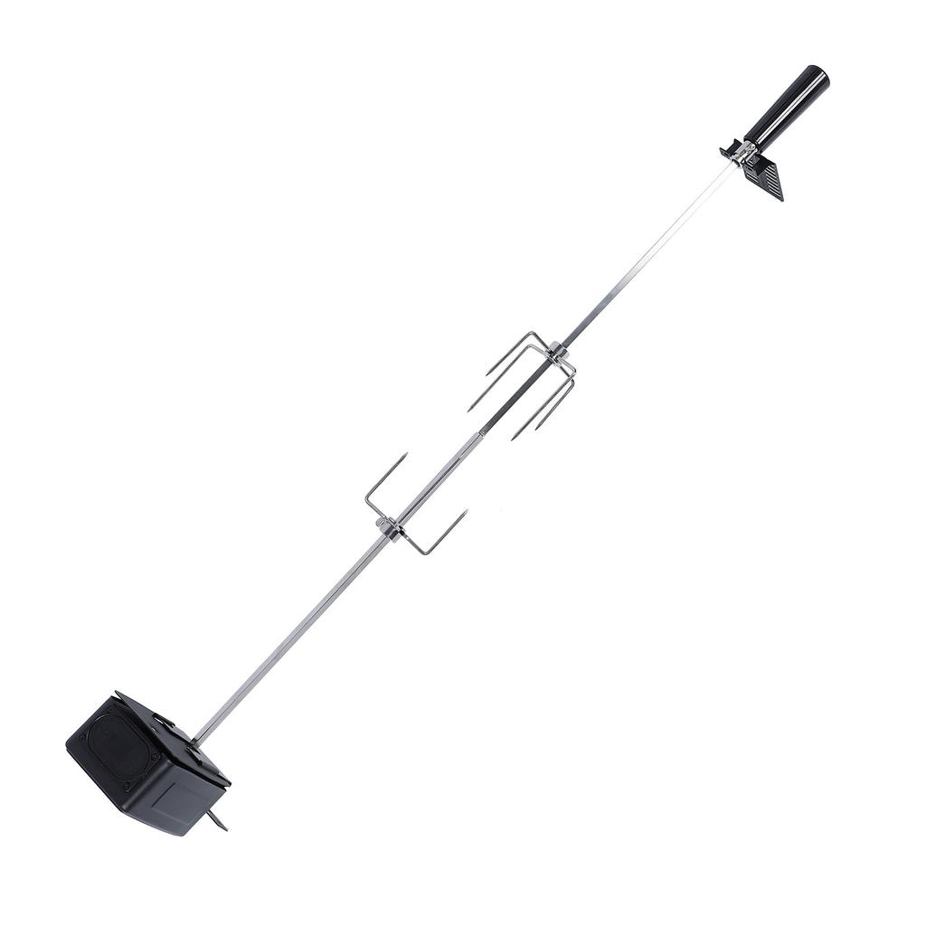 Rotisserie Grill Kit Stable Rotating Motor BBQ Grill Kit 15kg Load Capacity for Backyard Outdoor Electric Barbecue Kit