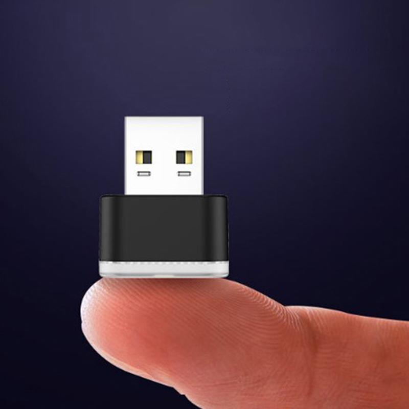 1 шт. USB светодиодный автомобильный свет, атмосфера салона автомобиля, декоративная лампа, аварийное освещение, ПК, авто, цветной свет, аксессуар для автомобиля