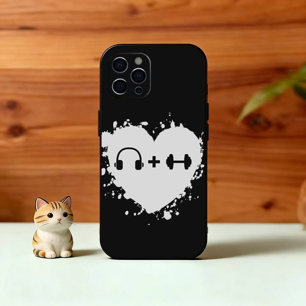 Gym Moode On Phone Case For iPhone 17, 16,15,14,13,12,11 Plus,Pro Max, Others Soft Black Cover