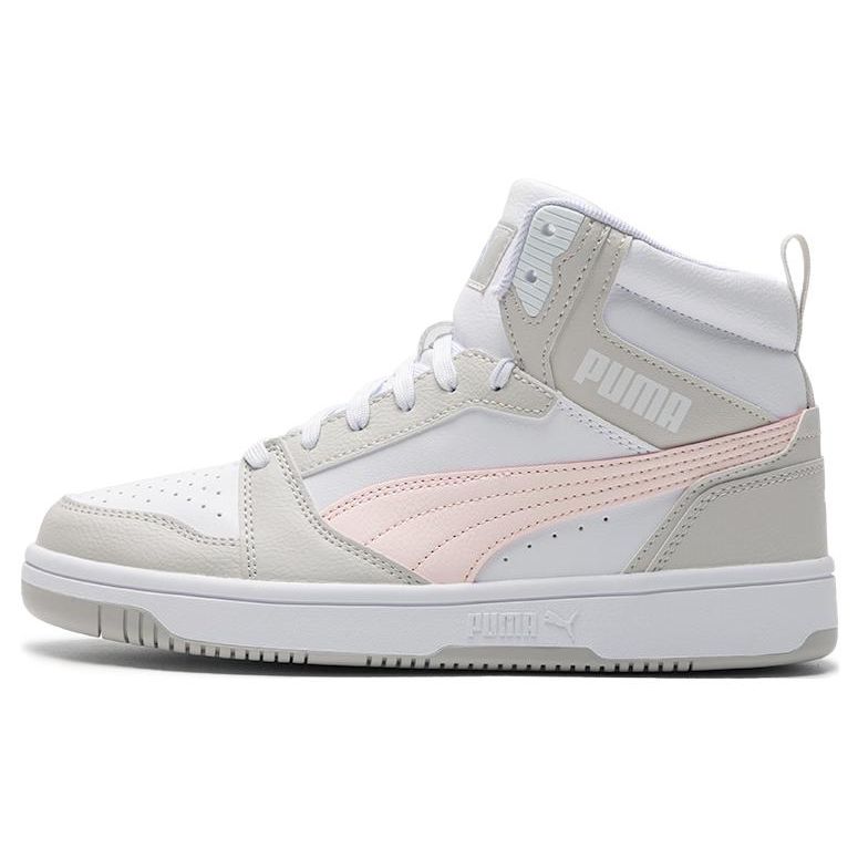 Puma Rebound V6 Comfortable Mid-Top Sneakers Unisex Sneakers Puma-White Ice-Pink Dark-Gray 392326-07
