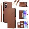 For Samsung Galaxy A15 5G/4G Leather Phone Case with Card Holder,Wallet,Straps Protective Flip Cover