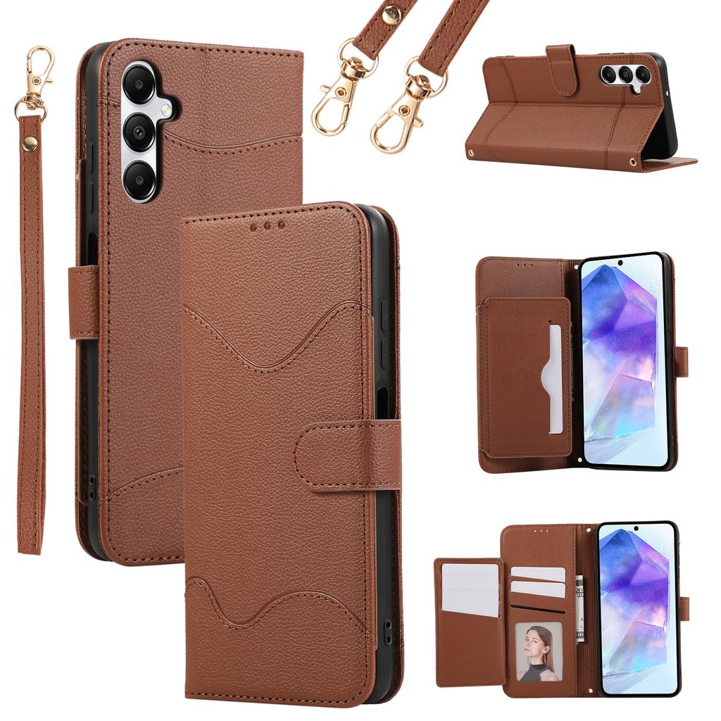 For Samsung Galaxy A15 5G/4G Leather Phone Case with Card Holder,Wallet,Straps Protective Flip Cover