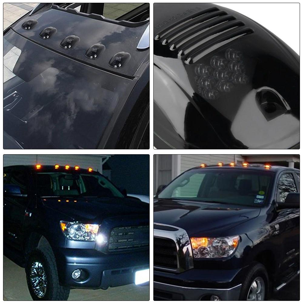LED Amber Cab Roof Marker Lights Running Lamp For 03-16 Dodge Ram 3500 4500 5500