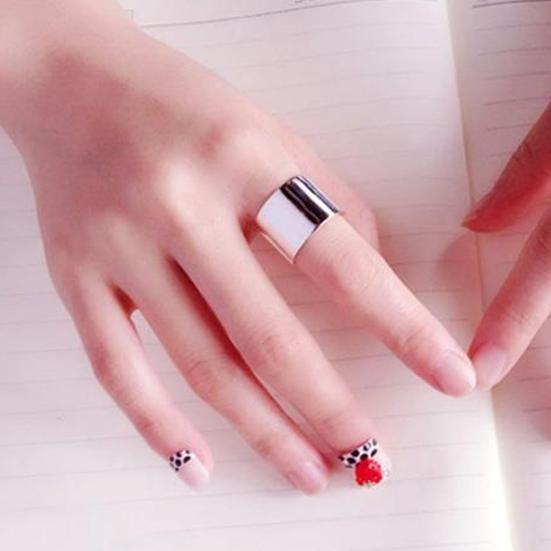 Медное кольцо Художественное декоративное открытое кольцо с широким краем