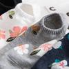 Модные летние женские носки-подследники с невидимым цветком, не скользящие, для лоферов и лодочек, хлопковые, удобные носки EMA