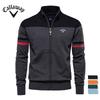 Callaway вышитый осень и зима новый вязаный кардиган мужской свитер на молнии вязаный свитер модный тренд мужская одежда