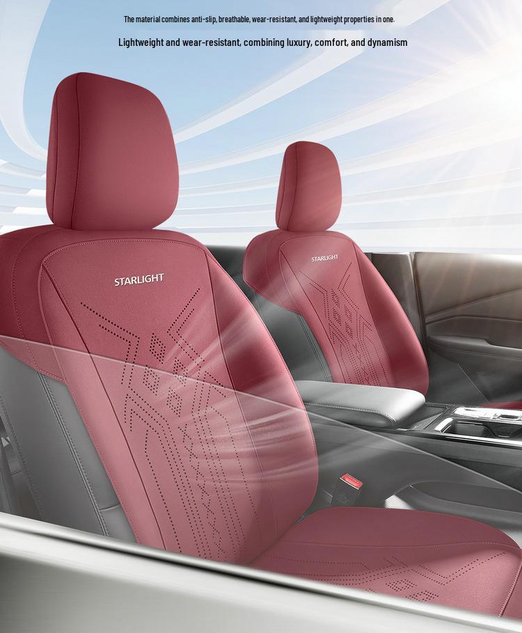 Wuling Starlight Suede Saddle Pad Car Seat Cushion - Universal Fit for All Seasons