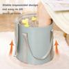 Foot Soaking Bath Bucket, Foot Bath Portable Travel Thermal Insulation Multifunctional Foldable Foot Soaking Bucket with Lid Home ,Blue