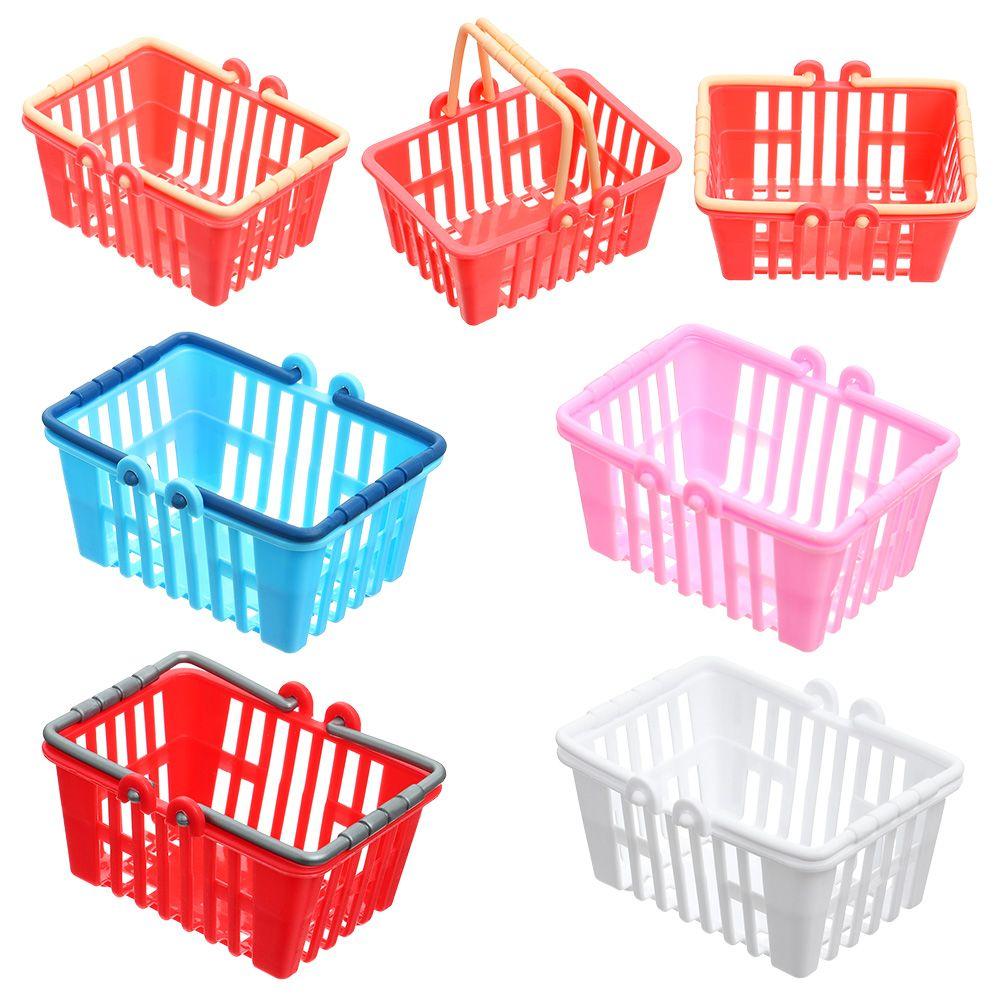 Supermarket Shopping Miniature For Doll House Food Basket Shopping Basket Doll Accessories Mini