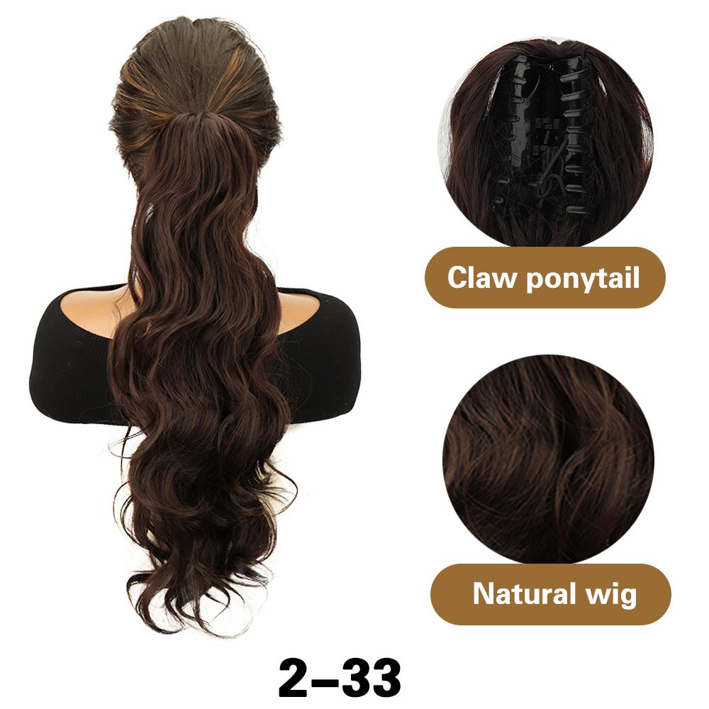 XINRAN Конский хвост синтетический длинный волнистый конский хвост парик наращивание шнурок конский хвост высокотемпературное волокно для женщин косплей вечеринка одежда