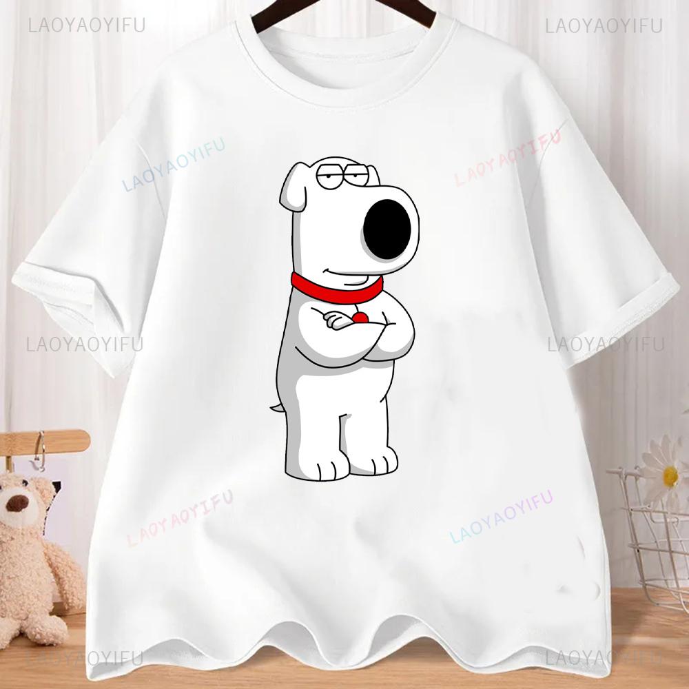 FMILY GUY Stewie Tattoo Brian Cartoon FMILY GUY Printed T-shirt for Fitness Training Jogging Outdoor Activities