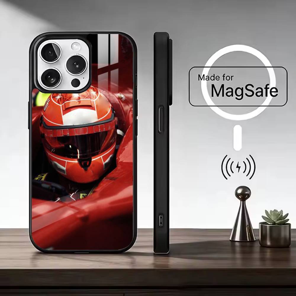 Racer Michael S-Schumacher For Magsafe Phone Case for iPhone 17 16 15 14 13 12 11 Series Wireless Charging