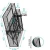 Under Desk Drawer Organizer, No Drilling Mesh Metal Hidden Under Desk Storage Drawer, Desk Organizer With 2 Tier Slide Out Drawer For Home And Office