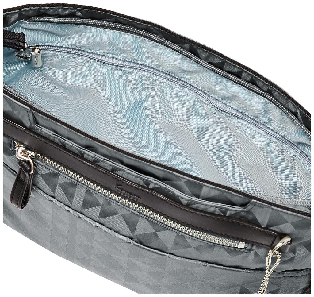 Сумка через плечо Kanana Monogram 2-й антибактериальный карман с замком безопасности 67341 Серый [Kanana Project] Женская