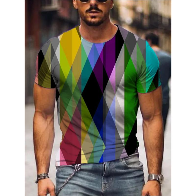 Мужская футболка, летняя футболка, повседневная футболка с короткими рукавами и круглым вырезом, свободная микроэластичная ретро-модная дышащая мужская одежда
