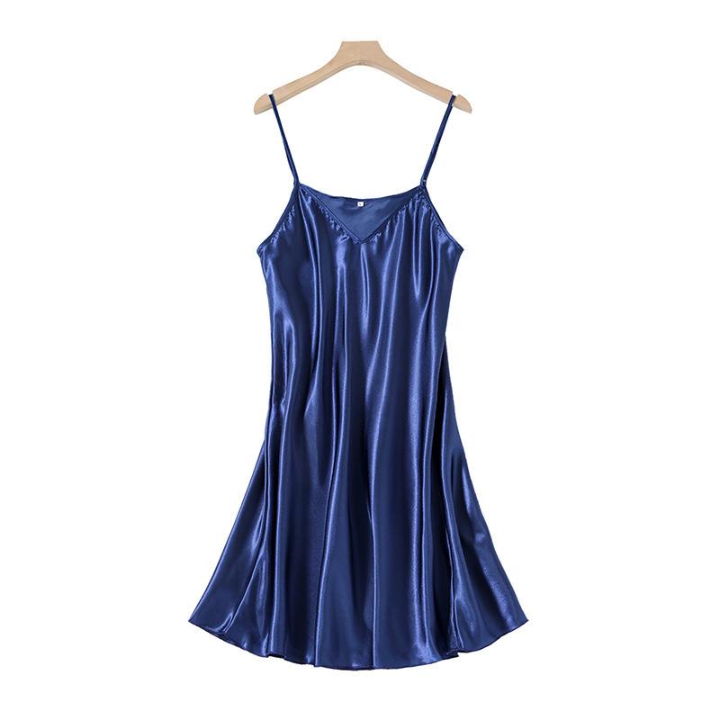 Women's Imitation Silk Nightdress - Sexy Summer Camisole for Spring & Autumn