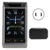 G10‑1 Flip 2.6 Inch MP3 Large Horn 4G Mobile Phone Elder Double Card Cellphone 100‑240V Gris NOUS