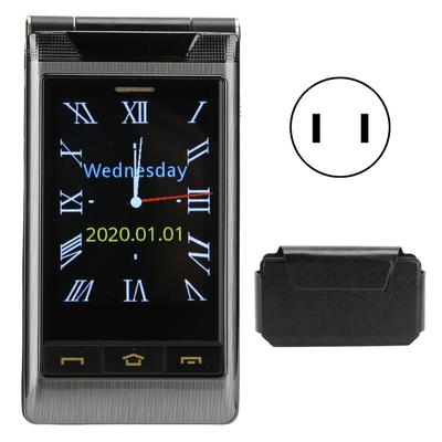 G10‑1 раскладушка 2,6 дюйма MP3 большой рупор 4G мобильный телефон для пожилых людей с двумя картами сотовый телефон 100‑240 В серый NOUS