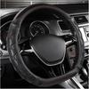 Car Steering Wheel Cover, 15 Inches 3D Honeycomb Design Car Steering Wheel Protector With Comfy Grip, Breathable Anti-Slip D-Shaped Steering Wheel