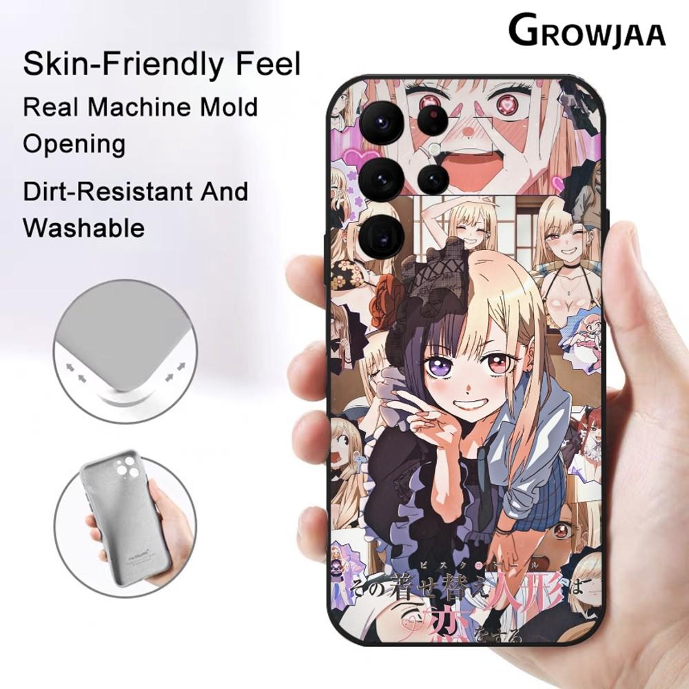 Чехол для телефона с изображением аниме-девушки Marin K-Kitagawa Для Samsung Galaxy S25 S24 S22 S23 Ultra S21 S20 Plus 5G Защитный силиконовый Funda