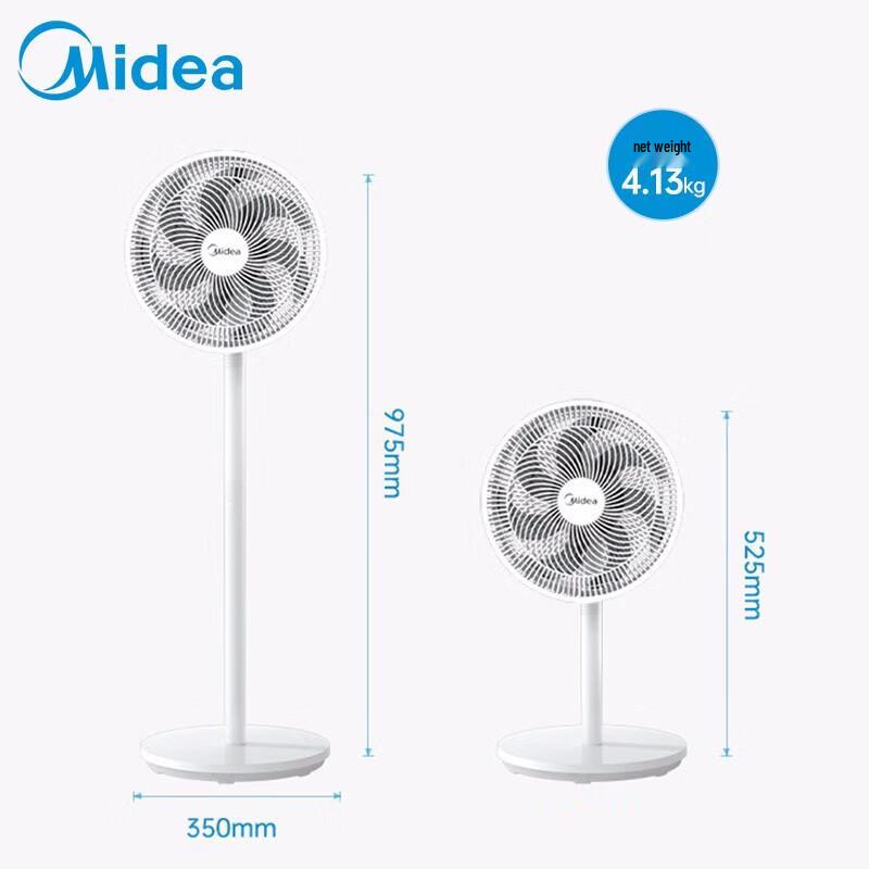 Midea 7-Blade Pedestal Fan CN plug (adapter included)