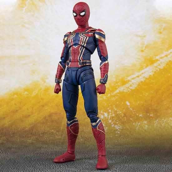 Multiple Postures Action Figurine Exquisite Workmanship High Simulated Fashion Spider Man Figurine Model for Exhibition