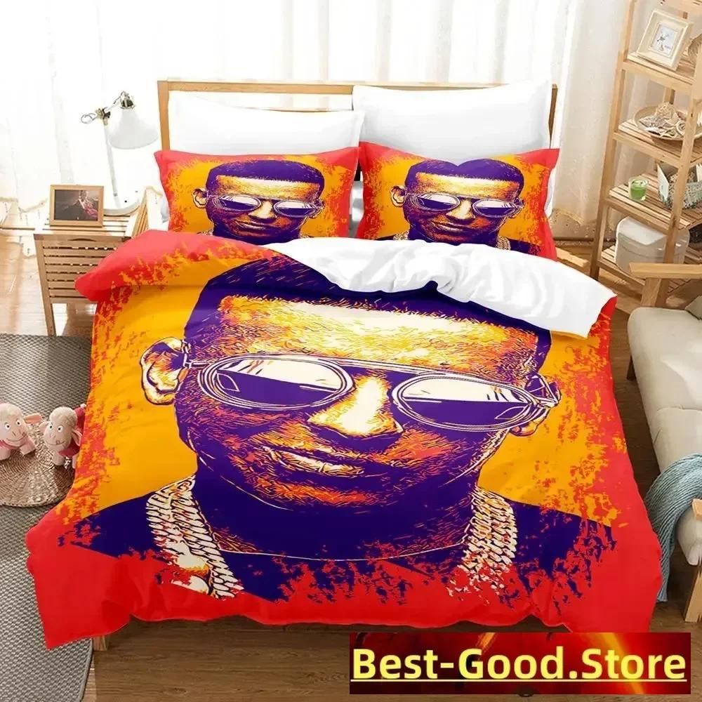 Постельное белье Daddy Yankee Односпальный Полуторный Двуспальный Кинг-сайз Комплект постельного белья Взрослый Детский Спальня Аниме Комплекты пододеяльников Кровать