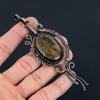 Bronzite Gemstone Handmade Pure Copper Wire Wrap Jewelry Pendant For Women