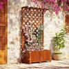 Lion Search Anti-Corrosion Wood Garden Trellis Planter Box