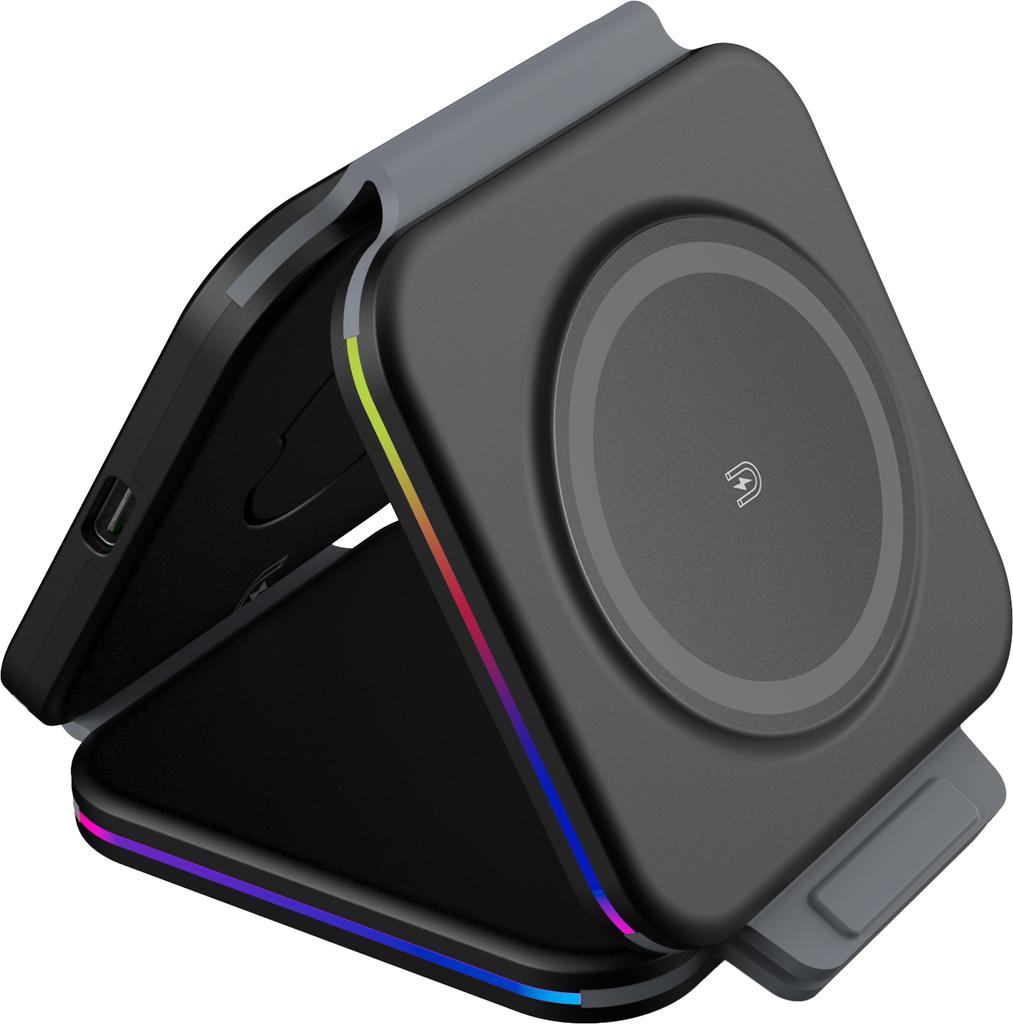 Магнитная док-станция для беспроводного зарядного устройства, станция быстрого зарядного устройства для Iphone 14, 13, 12 Pro, Iwatch 8, Ultra 7, 6, 5, Se, 4, Airpod Pro