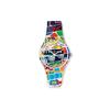 Swatch Часы Club Series с кварцевым механизмом, пэчворк, лимитированная серия, 41 мм, цветной циферблат, пластиковый корпус, пластиковый ремешок, женские часы SUOZ170