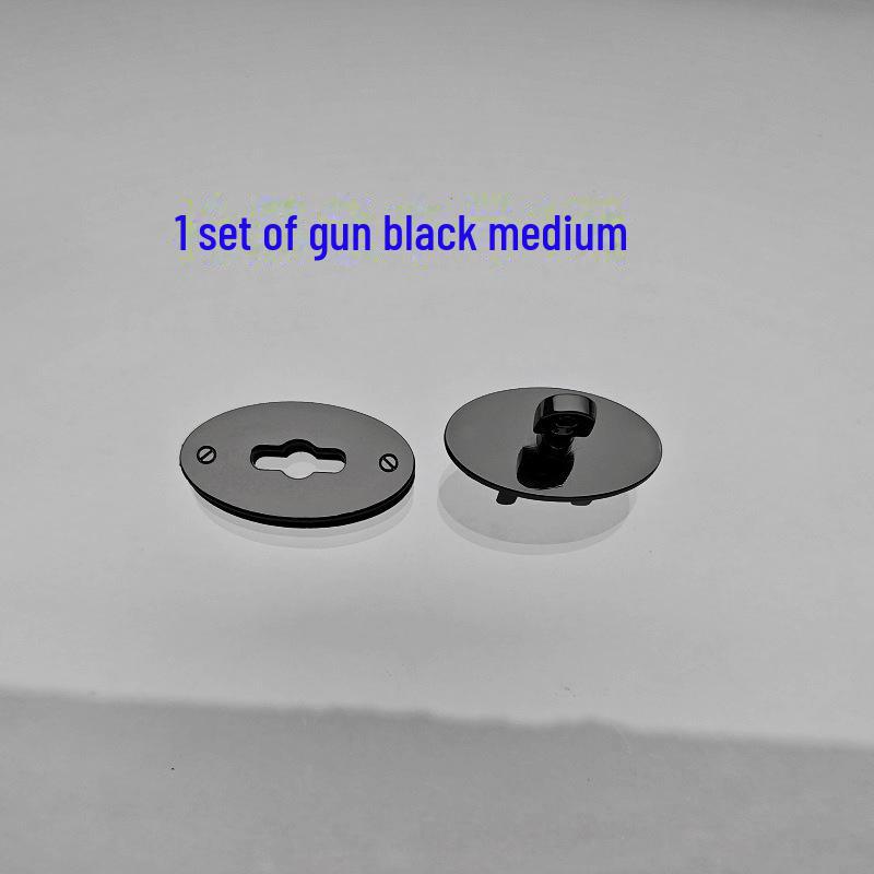 Leather Bag Hardware Repair Kit with Oval Twist Lock In Gold, Silver, Black, and Green Bronze Finishes