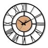 Modern Metal Wall Clock for Living Room | Antique Silent Wall Watch for Bedroom, Drawing Room, Office, Kitchen, House and Hall |